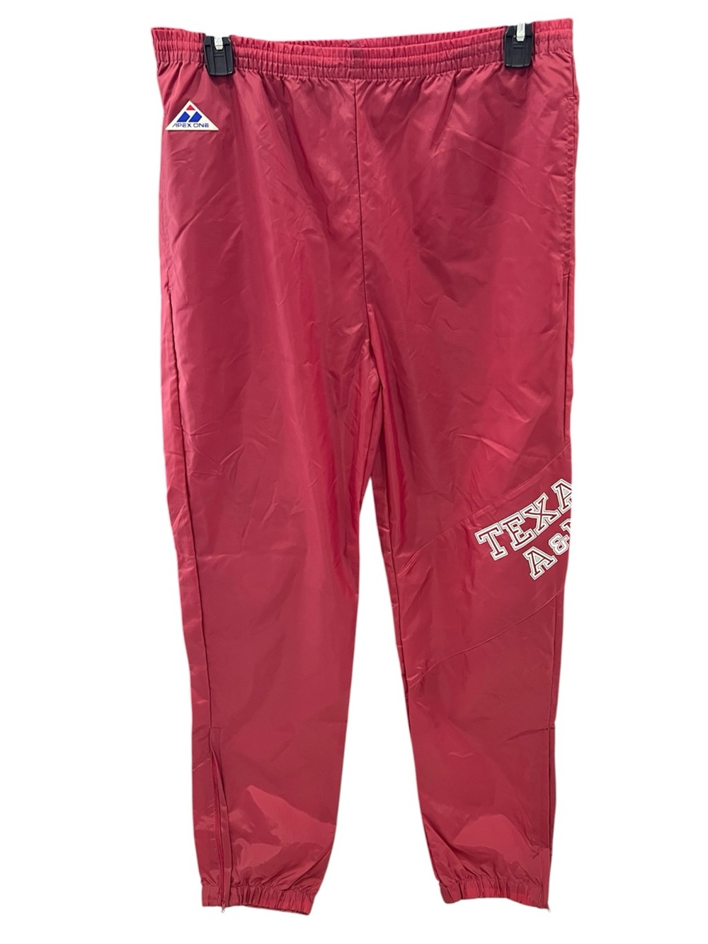 Vintage Apex One Texas A&M Aggies Windbreaker Pants Size Large
